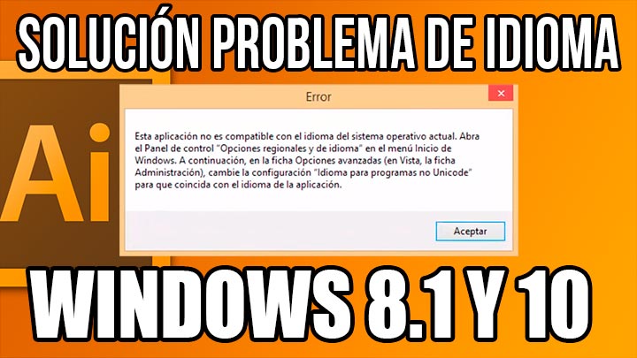 Como solucionar problema de idioma de Adobe illustrator CS6 y CC