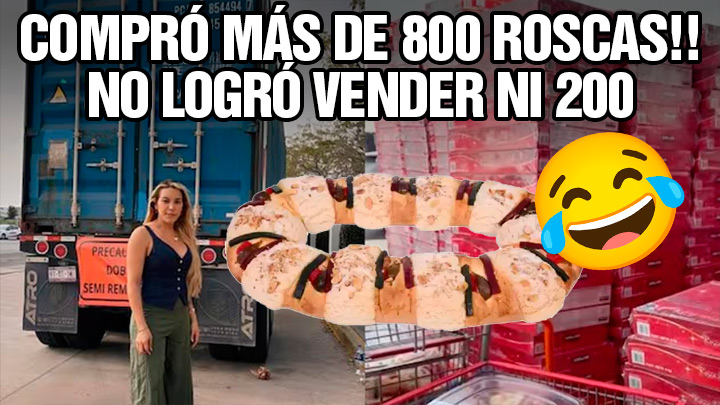 Revendedora compró 800 roscas de Reyes en Costco, No logró vender ni 200 roscas